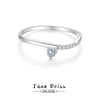 Wholesale Women's S925 Sterling Silver Stacked Plain Circle Line Simple Geometric Electroplated Ring
