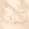 Wholesale Women's S925 Sterling Silver Star Patterned Electroplated Bracelet
