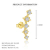 Wholesale Women's S925 Sterling Silver Star Shape Earrings With Zirconia