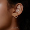 Wholesale Women's S925 Sterling Silver Star Shape Earrings With Zirconia