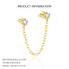 Wholesale Women's S925 Sterling Silver Star Shape Earrings With Zirconia