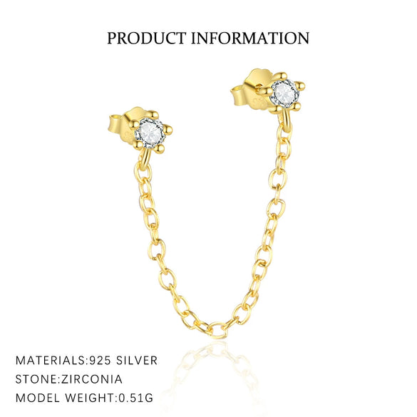 Wholesale Women's S925 Sterling Silver Star Shape Earrings With Zirconia