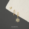 Wholesale Women's S925 Sterling Silver Star Shape Light Luxury Earrings With Zirconia Design
