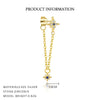 Wholesale Women's S925 Sterling Silver Star Shape Micropaved Zircon Earrings