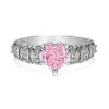 Wholesale Women's S925 Sterling Silver Sweet Love Ring With Heart Shape Butterfly And Four Leaf Clover Design Electroplated