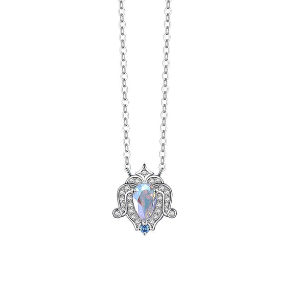 Wholesale Women's S925 Sterling Silver Twelve Constellation Inlaid Zircon Pendant Necklace Cross Chain Light Luxury Style