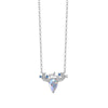 Wholesale Women's S925 Sterling Silver Twelve Constellation Inlaid Zircon Pendant Necklace Cross Chain Light Luxury Style