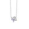 Wholesale Women's S925 Sterling Silver Twelve Constellation Inlaid Zircon Pendant Necklace Cross Chain Light Luxury Style