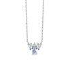 Wholesale Women's S925 Sterling Silver Twelve Constellation Inlaid Zircon Pendant Necklace Cross Chain Light Luxury Style