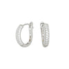 Wholesale Women's S925 Sterling Silver Ushape Inlaid Zircon Earrings