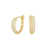 Wholesale Women's S925 Sterling Silver Ushape Inlaid Zircon Earrings