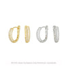 Wholesale Women's S925 Sterling Silver Ushape Inlaid Zircon Earrings