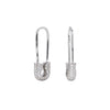 Wholesale Women's S925 Sterling Silver Ushape Inlaid Zircon Pin Earrings Fashionable Jewelry