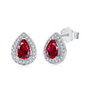Wholesale Women's S925 Sterling Silver Vintage Elegant Water Drop Zircon Earrings With Electroplating Design