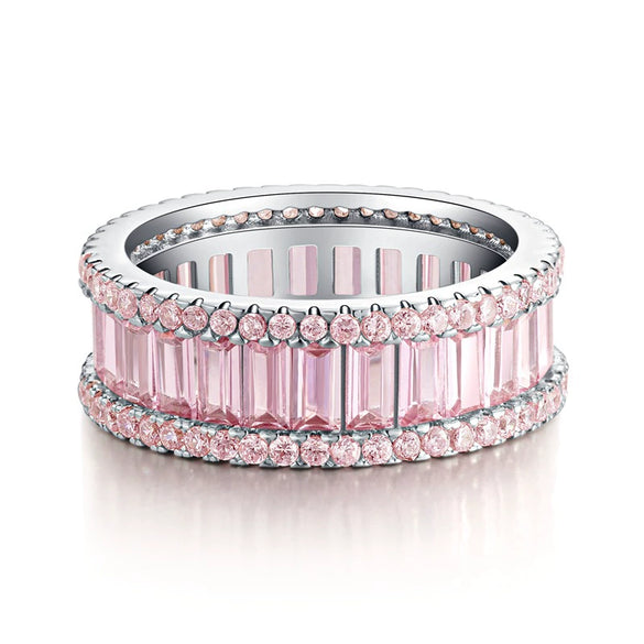 Wholesale Women's S925 Sterling Silver Volleyball Ring With Zircon And Geometric Design Electroplated