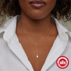 Wholesale Women's S925 Sterling Silver Water Drop Ochain Clavicle Necklace With Geometric Design And Electroplating Treatment