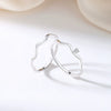Wholesale Women's S925 Sterling Silver Wave Pleated Textured Ring With Electroplating Small Fresh Style