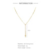 Wholesale Women's S925 Sterling Silver Yshaped Bead Chain Cross Pendant Necklace With Geometric Pattern And Electroplating Treatment
