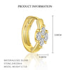 Wholesale Women's S925 Sterling Silver Zircon Petal Earrings Flower Design