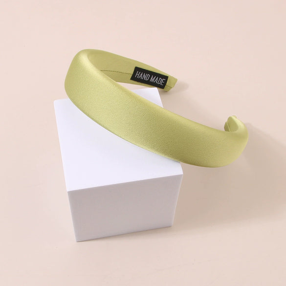 Wholesale Women's Satin Handmade Spring And Summer Candycolored Headband Hair Accessories