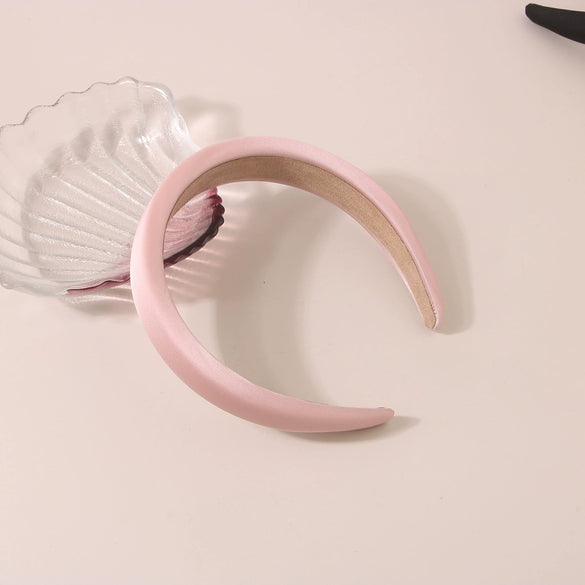 Wholesale Women's Satin Handmade Spring And Summer Candycolored Headband Hair Accessories