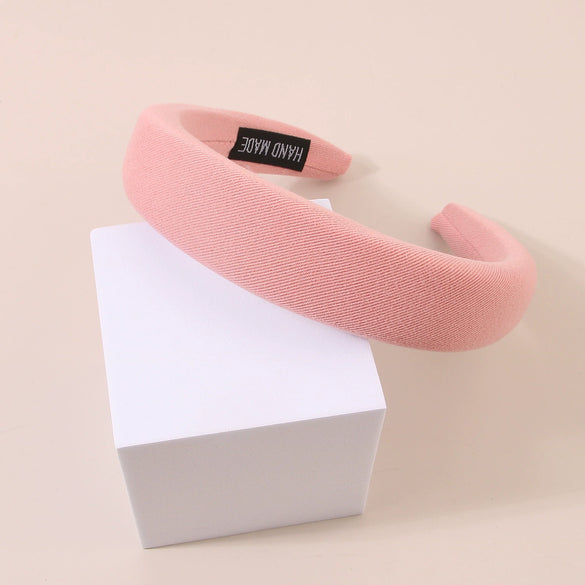 Wholesale Women's Satin Handmade Spring And Summer Candycolored Headband Hair Accessories