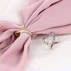 Wholesale Women's Scarf Buckle Alloy Star Geometric Fashion Electroplated Accessory