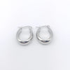 Wholesale Women's Semiround Titanium Steel Geometric Personality Earrings With Polished And Electroplated Finish