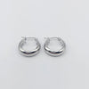 Wholesale Women's Semiround Titanium Steel Geometric Personality Earrings With Polished And Electroplated Finish