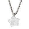 Wholesale Women's Shell Flower Geometric Stainless Steel 18K Gold Plated Pvd Furnace Vacuum Real Gold Plating Pendant Necklace