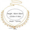 Wholesale Women's Shell Pearl Versatile Body Chain Zinc Alloy Lobster Clasp