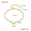 Wholesale Women's 925 Silver Bracelet With Love Pendant Geometric Style Electroplated Thick Chain