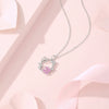 Wholesale Women's 925 Silver Butterfly Wreath Geometric Style Clavicle Chain With Powder Zirconium Jewelry