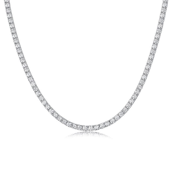 Wholesale Women's 925 Silver Clavicle Chain With Moissanite Inlay Geometric Style Long Star River Necklace