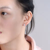 Wholesale Women's 925 Silver Diamond Leaves Earrings Elegant Simple Style