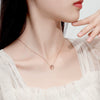 Wholesale Women's 925 Silver Double Circle Allmatch Geometric Cross Chain Necklace With Diamond Design
