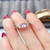 Wholesale Women's 925 Silver Electroplated Geometric Round Blue Moonstone Ring