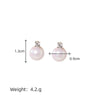 Wholesale Women's 925 Silver Freshwater Pearl Geometric Style Earrings Set With Pearls