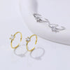 Wholesale Women's 925 Silver Geometric Dropshaped Zircon Inlaid Ring