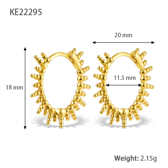 Wholesale Women's 925 Silver Geometric Earrings With Electroplating