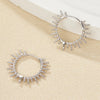 Wholesale Women's 925 Silver Geometric Earrings With Electroplating