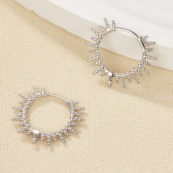 Wholesale Women's 925 Silver Geometric Earrings With Electroplating