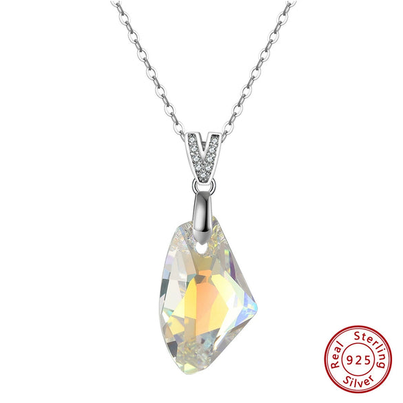 Wholesale Women's Silver Geometric Electroplated Simple Light Luxury Necklace