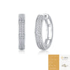 Wholesale Women's 925 Silver Geometric Firefly Light Earrings Set With Diamonds