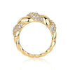 Wholesale Women's Silver Geometric Inlay Moissanite Fashion Ring