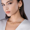 Wholesale Women's 925 Silver Geometric Inlay Moissanite Necklace
