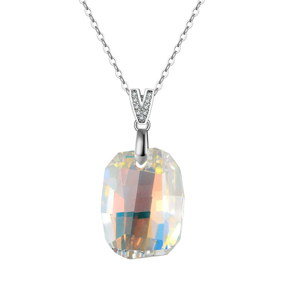 Wholesale Women's Silver Geometric Light Luxury Necklace With Electroplating Treatment