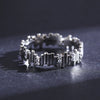 Wholesale Women's 925 Silver Geometric Maze Ring With Zircon Design And Niche Style