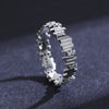 Wholesale Women's 925 Silver Geometric Maze Ring With Zircon Design And Niche Style