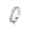 Wholesale Women's 925 Silver Geometric Maze Ring With Zircon Design And Niche Style